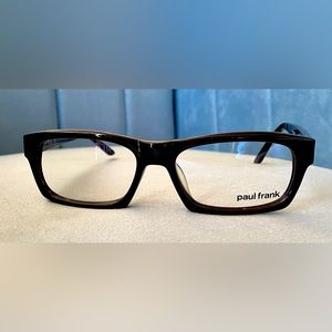 Brand New Paul Frank Black Brown Rectangle “Stair Claimer” Eyeglasses RX46